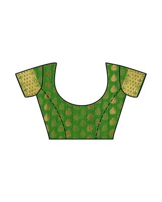 Mimosa Beige Woven Art Silk Saree With Blouse 6