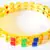 CZ COLORED STONE GOLDEN BANGLES