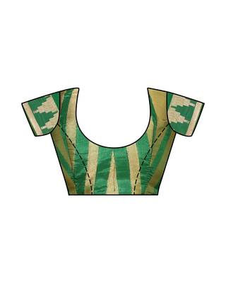 Mimosa Green Woven Art Silk Saree With Blouse 6