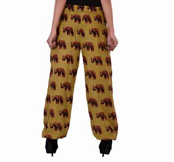Golden Jaipuri Printed Cotton Free Size Pyjama 2