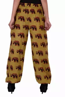 Golden Jaipuri Printed Cotton Free Size Pyjama