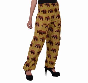 Golden Jaipuri Printed Cotton Free Size Pyjama 3