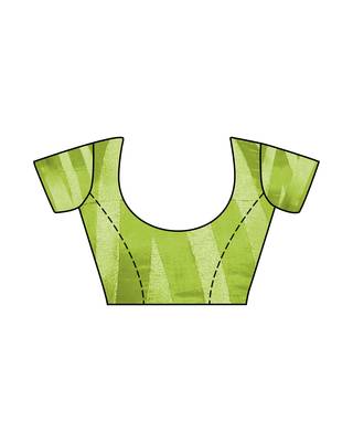 Mimosa Green Woven Art Silk Saree With Blouse 6