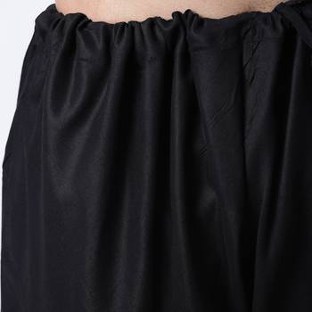 Spirited Cowl Neck Black Kurta With Black Churidar 4