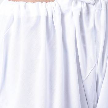 Spirited Cowl Neck White Kurta With White Churidar 4