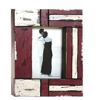 White And Red Matte Contour Wooden Picture Frame For Mother'S Day 3