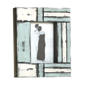 White And Blue Matte Contour Wooden Picture Frame For Mother'S Day 2