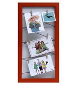 Rustic Red Vertical Collage Photoframe For Mother'S Day