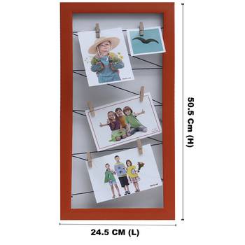 Rustic Red Vertical Collage Photoframe For Mother'S Day 3