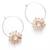 Bohemian Sunflower Hoop Earrings For Mother'S Day