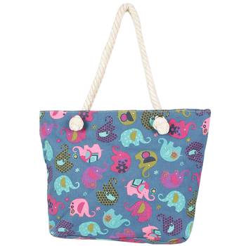 Charming Blue Contemporary Print Handbag For Mother'S Day 2