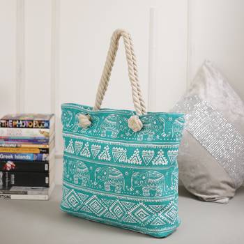 Fantastic Blue Contemporary Print Handbag For Mother'S Day 1