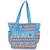Cool Blue Contemporary Print Hand Bag For Mother'S Day
