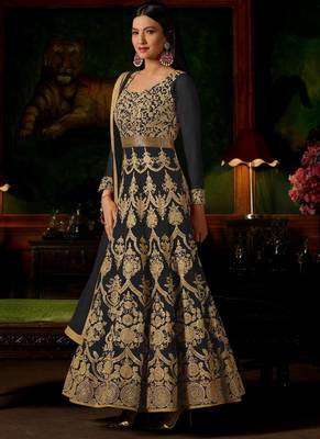 Black Georgette Anarkali Salwar Kameez 1