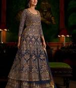 Blue Georgette Pakistani Salwar Kameez