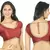 Curve. Just Like You. Dupion Silk Maroon Padded Blouse