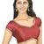 Curve. Just Like You. Dupion Silk Maroon Padded Blouse