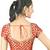 Red Padded Blouse With Lace Formation On The Back