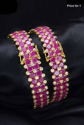 Gold Plated Ruby Bracelet 1