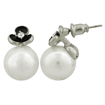 white pearl studs