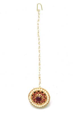 Rajasthain Borla Decorated With Crystal Stones And Made With Fine Brass 1