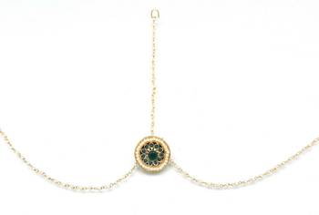 Rajasthain Borla Matha Patti Decorated With Crystal Stones And Made With Fine Brass 1