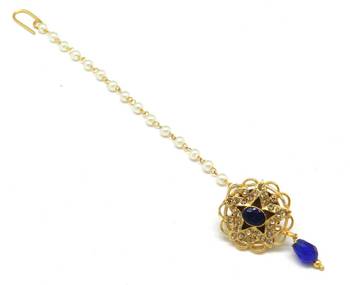 Star Jaali Work Borla Made With Fine Brass And Decorated With Crystal Stones 4