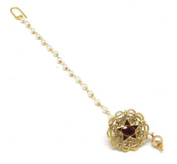 Star Jaali Work Borla Made With Fine Brass And Decorated With Crystal Stones 2