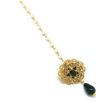 Star Jaali Work Borla Made With Fine Brass And Decorated With Crystal Stones 2