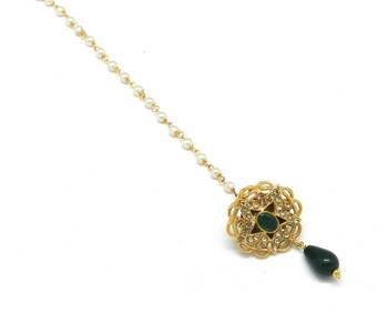 Star Jaali Work Borla Made With Fine Brass And Decorated With Crystal Stones 3
