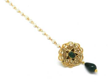 Star Jaali Work Borla Made With Fine Brass And Decorated With Crystal Stones 4