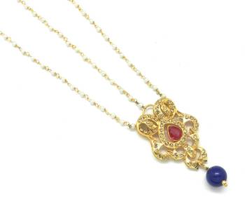 Rajwadi Style Maang Tikka And Matha Patti Decorated With Crystal 3