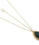 Big Stone Maang Tikka And Matha Patti Decorated With Crystal And Pearl Drop