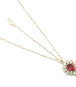 Maang Tikka And Matha Patti Decorated With American Diamond