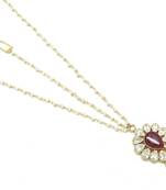 Maang Tikka And Matha Patti Decorated With American Diamond