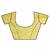 Jashn yellow peacock print satin saree with blouse
