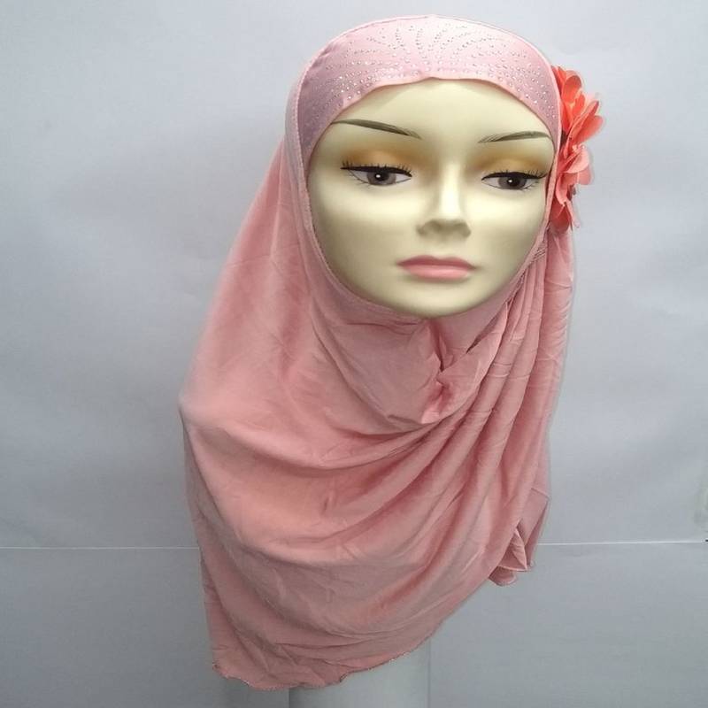Designer Ready To Wear Instant Hijab Pink Mean Zoom 2616180