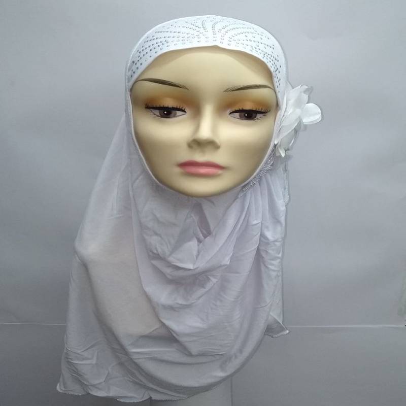 Designer Ready To Wear Instant Hijab White Mean Zoom 2616181