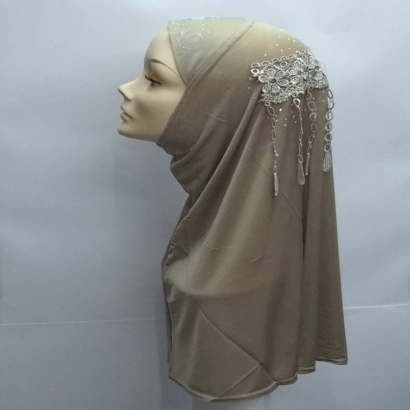 Designer Ready To Wear Instant Hijab Brown Mean Zoom 2616197