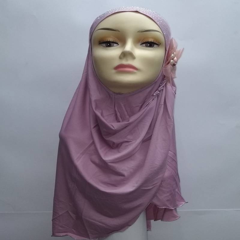 Designer Ready To Wear Instant Hijab - Pink