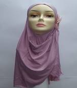 Designer Ready To Wear Instant Hijab - Pink