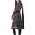 Inddus Black Cotton Lawn Embroidered Unstitched Dress Material With Chiffon Dupatta