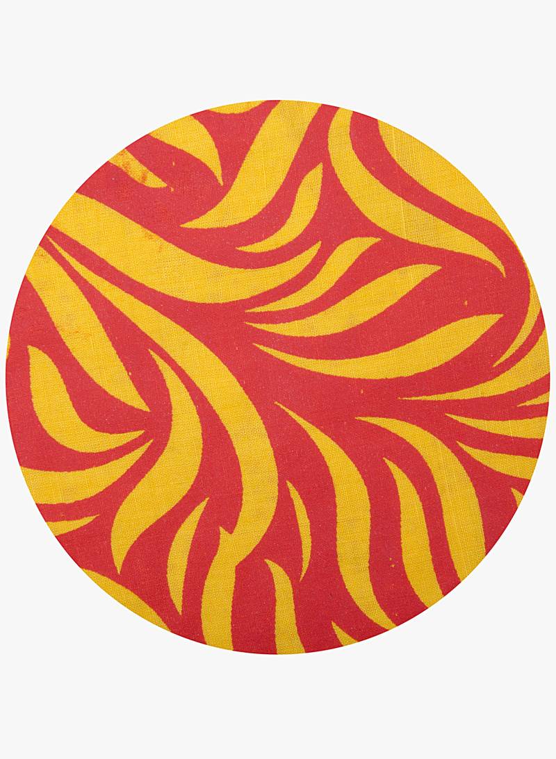 Yellow printed cotton long kurtis