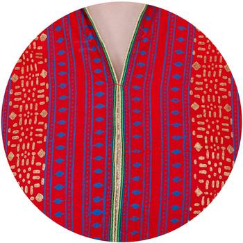 Multicolor printed cotton long kurtis 5
