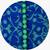 Blue printed cotton long kurtis
