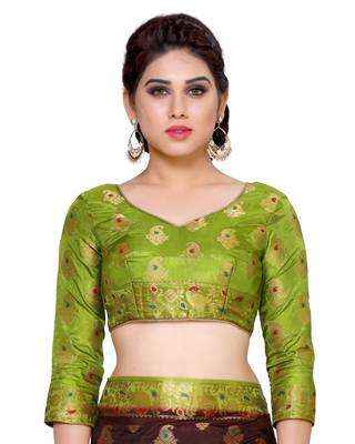 Mimosa Burgundy Art Silk Kanchipuram Style Saree With Blouse 5