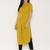 Mustard printed Polyester long kurtis