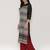 Black printed Rayon long kurtis