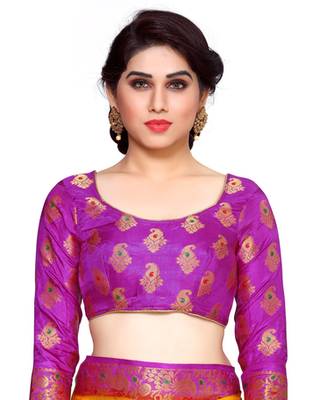 Mimosa Gold Art Silk Kanchipuram Style Saree With Blouse 5