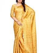 Mimosa Yellow Art Silk Kanjivaram Style Saree With Blouse